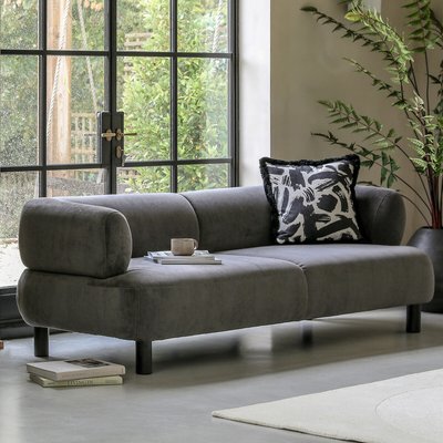 Metis Sculptural Soft Brushed 3 Seater Sofa SO'HOME