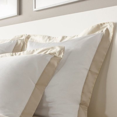 Taies d'oreiller satin de coton CELESTE lot de 2 MPC MAISON