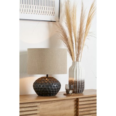 Antique Black Wood Table Lamp ÉDITÉ