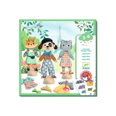 Coffret Collages Bonjour Paris DJECO
