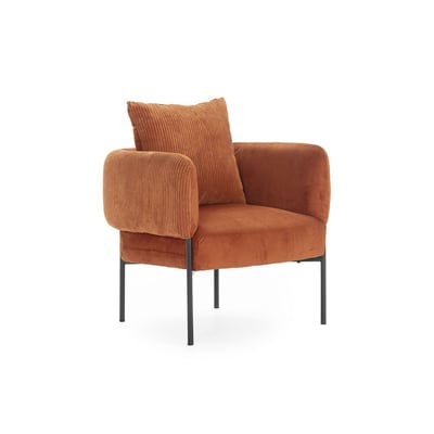 Fauteuil velours côtelé, GABIN BOBOCHIC