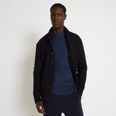 Gilet col châle boutonné MONOPRIX