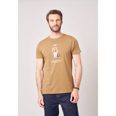 T-shirt regular homme en 100% coton jersey imprimé ours CHICBEAR DEELUXE