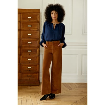 Blouse manches longues col rond uni BINTA LA PETITE ETOILE