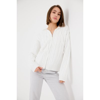 Gilet à capuche torsadé ROSITA ARTLOVE