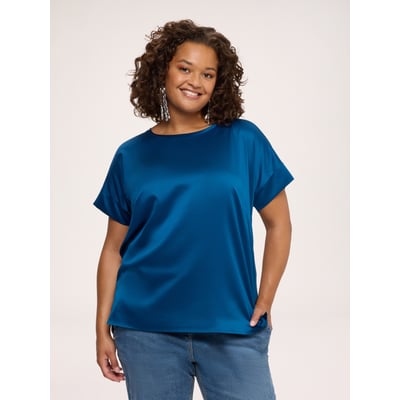 T-shirt bimatière FIORELLA RUBINO
