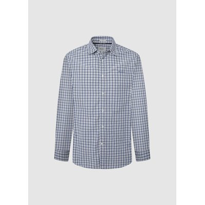 Chemise droite en popeline à carreaux PEPE JEANS
