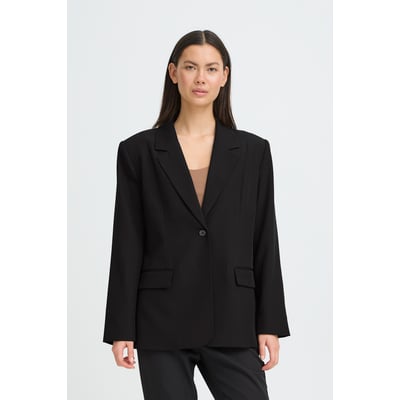 Blazer col tailleur, manches longues, coupe droite ICHI