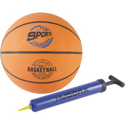 Ensemble Ballon de basket et pompe HUDORA