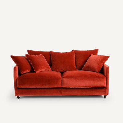 Sofá cama compacto aterciopelado, Lazare AM.PM