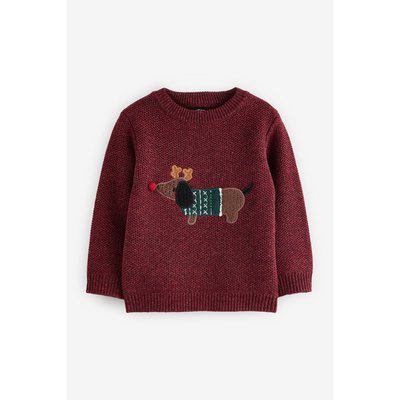 Pull ras du cou à motif noël NEXT