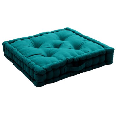 Coussin de sol uni en pur coton HOME MAISON