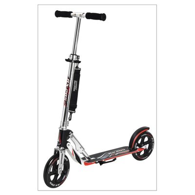 Trottinette Aluminium Big Wheel RX 205. Noir et rouge HUDORA