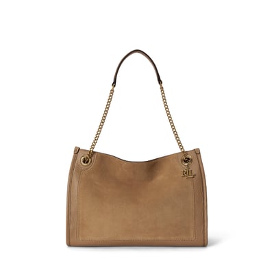 Bradley Medium Suede Handbag LAUREN RALPH LAUREN