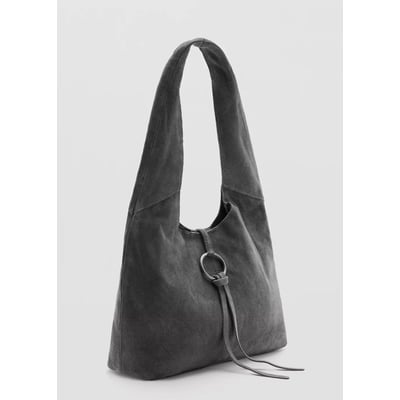 Sac porté épaule en cuir anneaux MANGO TEEN
