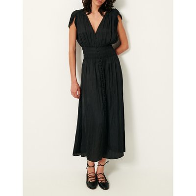 Abito longuette con punti smock senza maniche, GALIANE SESSUN