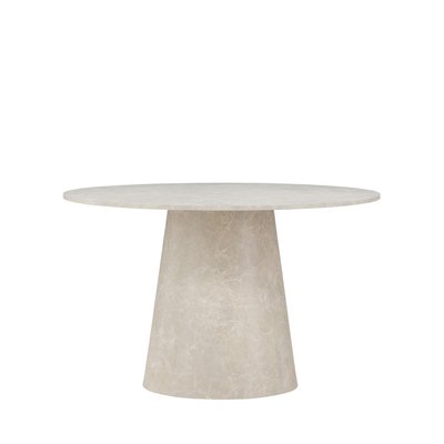 Table à manger 4 personnes ronde effet marbre - Lanzo VENTURE HOME