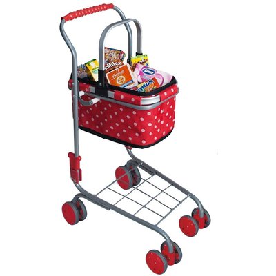 Chariot en métal avec panier de transport avec 40 miniatures TANNER