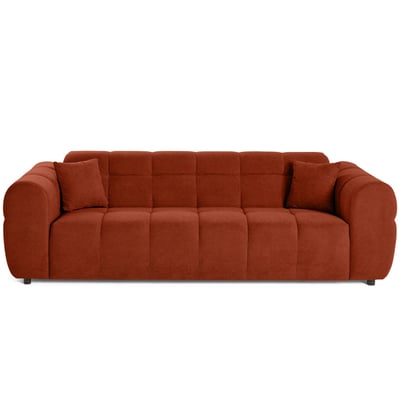 Canapé droit 3 places en tissu texturé, RAY LISA DESIGN