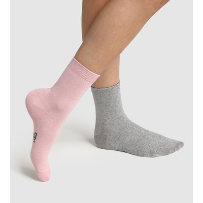 Lot de 2 Paires de Chaussettes Fil textile Coton Style DIM