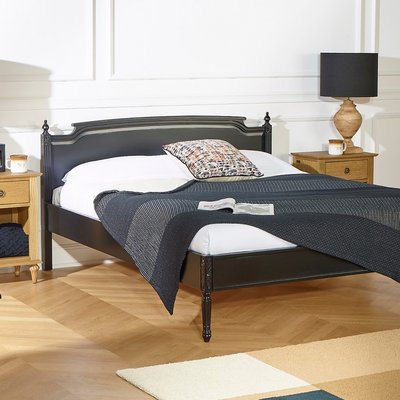 Lit 160x200 en acacia teinté HANNAH ROBIN DES BOIS