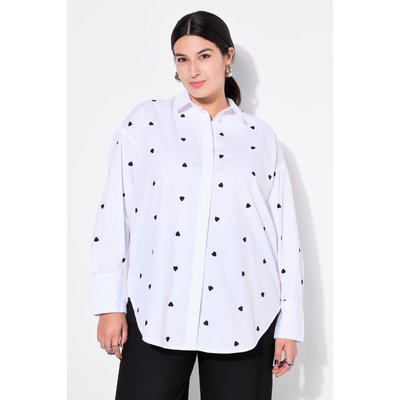 Chemisier oversize, petits cœurs brodés STUDIO UNTOLD
