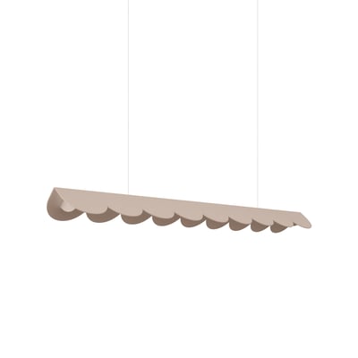 Suspension Aluminium Taupe LED 1 Biscuit EDEN
