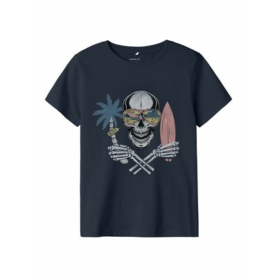 T-shirt met korte mouwen en doodshoofdmotief NAME IT