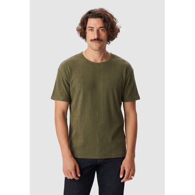 Tee-shirt maille relief rayures IKKS