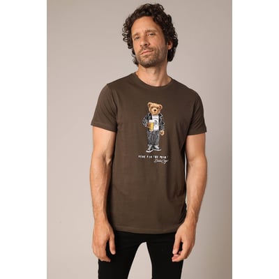 T-shirt 100 % coton avec imprimé ours original BEBEAR DEELUXE