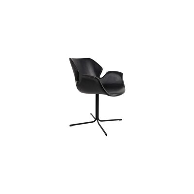 Fauteuil en cuir Nikki ZUIVER