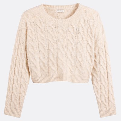 Pull col rond grosse maille SEE U SOON