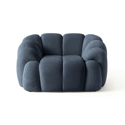 Fauteuil arrondi design en tissu ONDA PIER IMPORT