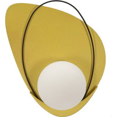Applique murale globe en verre socle en fer GLAM RECOLLECTION