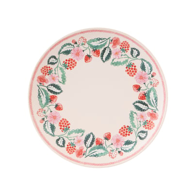 Set of 4 Raspberry Melamine Dinner Plates CATH KIDSTON