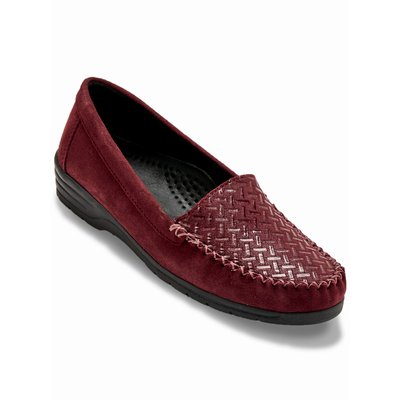 Mocassins cuir velours grande largeur PEDICONFORT
