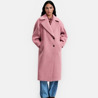 Manteau long fermeture asymétrique, laine mélangée LA REDOUTE COLLECTIONS