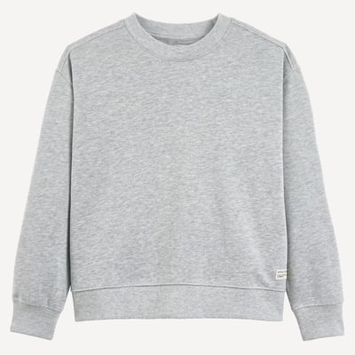 Sweat col rond en molleton LA REDOUTE COLLECTIONS