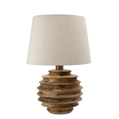 Lampe de table bois sculpté manguier  Svale BLOOMINGVILLE