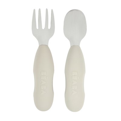 Lot de 2 pré-couverts inox 10 mois+ BEABA