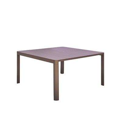 Table carrée extensible en aluminium 4/8 pers.  LAGON BERAH GETAH