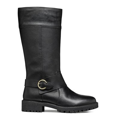 Bottes biker en cuir Hoara GEOX