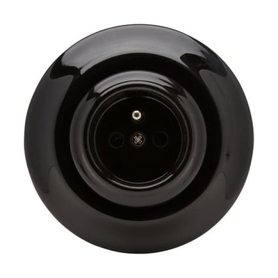Prise Avec Terre Garby En Porcelaine Noire À Encastrer GIRARD SUDRON