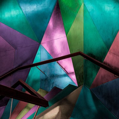 Tirage Sur Aluminium Colorful Abstract TIRAGE D'ART CEANOTHE