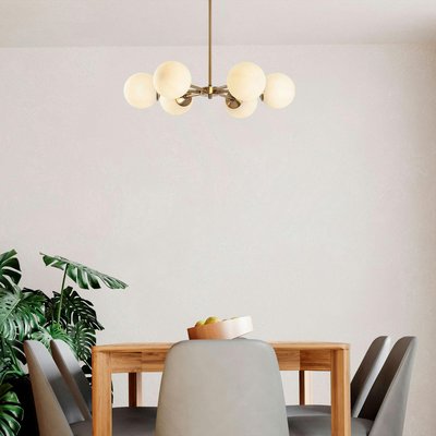 Suspension salle à manger - 6 globes, forme étoile SIERRE PIER IMPORT