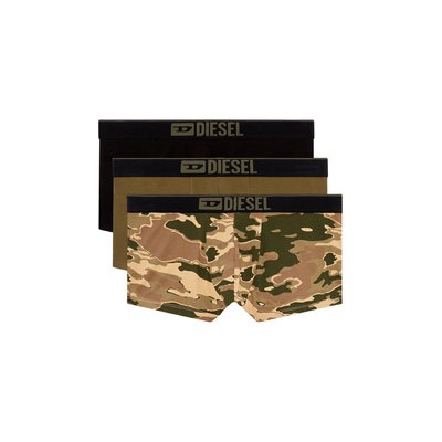 Lot de 3 boxers 2 unis + 1 imprimé camouflage DIESEL