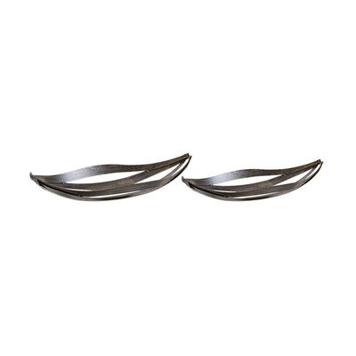 Corbeilles à fruits en métal gris antique (lot de 2) AUBRY GASPARD