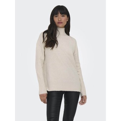 Trui in fijn tricot met opstaande kraag ONLY