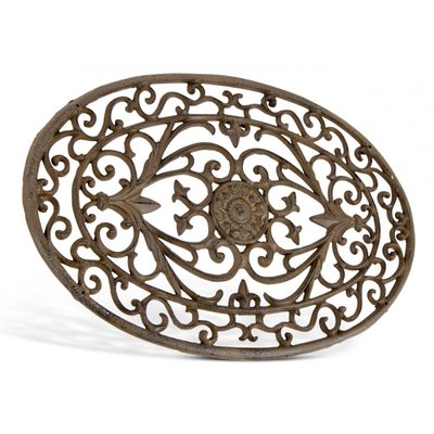 Paillasson Lune Fonte Marron 60.5x2x40cm - DECORATION D’AUTREFOIS