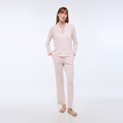 Pyjama fluide à pois en modal MONOPRIX